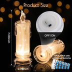 4PCS White LED Candles (D:2.5" x H:7") ,Flameless Pillar Candles,Battery Operated Candles/Fake Candle, Velas Artificiales Para Decoracion for Valentine's Day Wedding Diwali Fall Christmas Decorations
