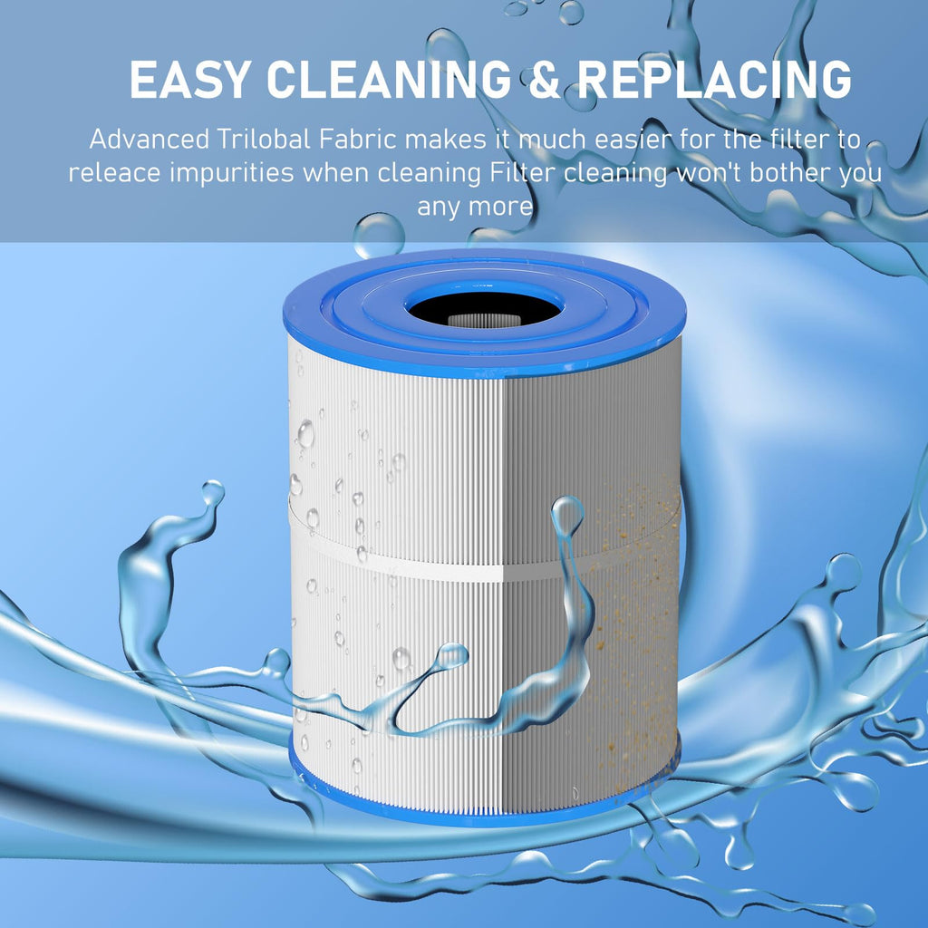 Vickmons C-8465 Spa Filter Replacement Compatible with Watkins 31114, Pleatco PWK65, Filbur FC-3960, 71827, 71828, Watkins 65 sq.ft Tiger River Spa Filter 2 Pack