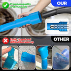 Dryer Vent Cleaner Kit Dryer Lint Vacuum Attachment Brush, Lint Remover, Dryer Vent Vacuum Hose Replacement Parts,Duct Cleaning,Blue