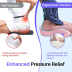Seat Cushion for Office Chair, Large Thick Seat Cushion for Tailbone Pain Relief, Sciatica & Back Support, Memory Foam Office Chair Cushion for Long Sitting, Coccyx Cushion for Car, Wheelchair (Pink)
