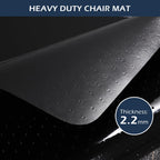 SALLOUS Office Chair Mat for Carpet, 48" x 36" Heavy Duty Chair Mat for Carpeted Floors, Gaming Chair Mat with Grips, Rolling Desk Chair Floor Mat for Home Office (Black, Extended Lip)