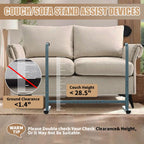 THOOUM Couch Chair Sofa Stand Assist for Seniors, Height & Width Adjustable Couch Lift Assist for Elderly Mobility Sit to Stand(300LBs Loading, Dark Gray)