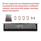 Muslogy Truck Bed Cargo Net Trunk Netting Compatible with Chevrolet Colorado & GMC Canyon 2026 2025 2024 2023 Accessories, Pickup Cargo Organizer SUV Sedan Storage Net w/Heavy Duty Carabiners