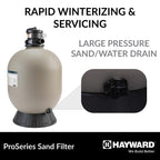 Hayward W3S244T ProSeries Sand Filter, 24-Inch, Top-Mount