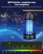 DEEZEE Bug Zapper Outdoor， 4200V Mosquito Zapper Indoor，20W Electric Fly Zapper ，Insect Zapper&Mosquito Killer lamp for Home, Patio, Kitchen, Backyard, Camping, Plug-in