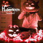 JMEXSUSS 33ft 100 LED Red Lights for Halloween, 8 Modes Red String Lights Plug-in, Clear Wire Red Christmas String Lights Indoor Outdoor Waterproof for Halloween, Room, Bedroom