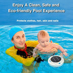 Solar Pool Ionizer - Floating Pool Cleaner for Swimming Pools Up to 45,000 Gallons, Large Solar Panel & Durable Copper Anode, Clear Water with Minimal Effort