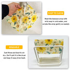 Beeswax Wrap, 9 Pack Beeswax Wraps for Food Storage, Organic, Sustainable, Beeswax Food Wraps, Zero Waste Reusable Food Wrap Beeswax Paper 1L, 3M, 5S Plants Pattern Sandwich Wrappers