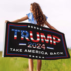 Trump 2024 Flag 3x5 Donald Trump 2024 Take America President Back Flags Made in USA Outdoor Double Sided 3 Ply Heavy Duty Banner with 2 Brass Grommets UV protection Fade Resistant for Indoor Outdoor
