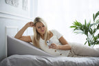 PLANETOFBAMBOO Bamboo Viscose top Layer Replacement Wedge Pillow Cover (24 x 24 x 10) with Zipper - Sweat-Absorbent, Moisture-Wicking, Odor-Free Wedge Pillow Case (Gray)