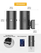 L LOHAS LED Motion Sensor Night Light Plug in, 2 Pack, Motion Activated Night Light, 0-100LM Dimmable, 3000K Soft White, Motion Sensor Light Indoor for Bathroom Hallway Bedroom Stairway Kids Elderly