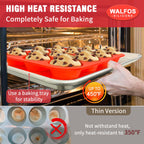 Walfos Muffin Pan Set - 12 Cups Regular Silicone Cupcake Pan, Non-stick and BPA Free, Great for Making Muffin Cakes, Tart, Fat Bombs - Dishwasher Safe, 2-Piece