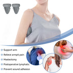 Negwoo 5PCS Orthopedic Bed Wedge Pillow Set for Sleeping, Post Surgery Foam Support Pillow for Back, Neck, Leg Pain Relief and Acid Reflux, Comfortable Adjustable Pillow with 2PCS Axilla Pillow Grey