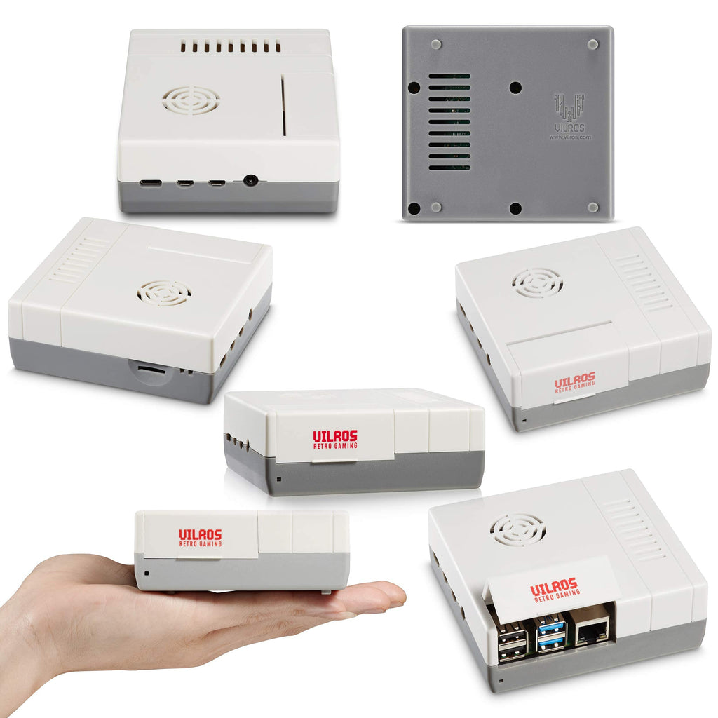 Vilros Raspberry Pi 4 4GB Retro Gaming Kit with SNES Style Controllers and NES Style Case (4GB RAM)