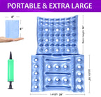 Inflatable Seat Cushion Anti-Decubitus Wheelchair Cushion, Breathable Backrest Air Cushion Bed Sore Cushion for Pressure Sores Pain Relief - Portable Travel Seat Cushion for Airplane/Car/Office