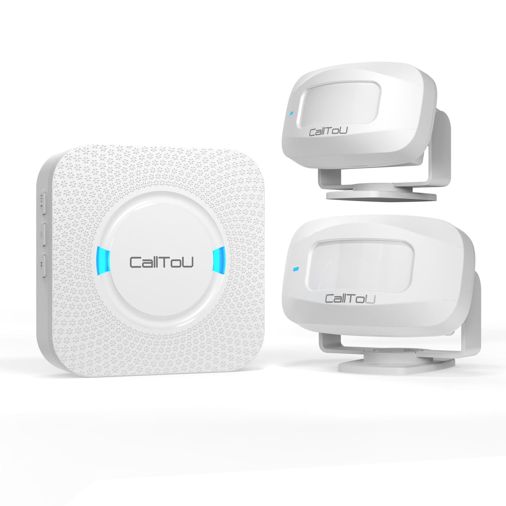CallToU Bed Sensor Alarm and Fall Prevention for Elderly/Dementia/Patient Wireless Caregiver Pager Motion Sensor Alarms System Motion Detector Alert Monitor System 500+FT, Bed Alarm for Elderly Adult