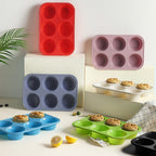 2 Pack 6 Cups Silicone Jumbo Muffin Pan with Metal Reinforced Frame Silicone Molds Mother Day Best Mama Mommy Bonus Mom Ever Mother In Law Gifts Step Mom Stepmom Grandma Gigi Granny Nana Present