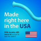 CoverBlast Pool Cover Pump Attachment - USA-Made & Patented Pool Cover Pump Hose Alternative w/ 25ft. Range - Easy-To-Install & Use Year-Round - Replaces Traditional Hoses (Light Blue)
