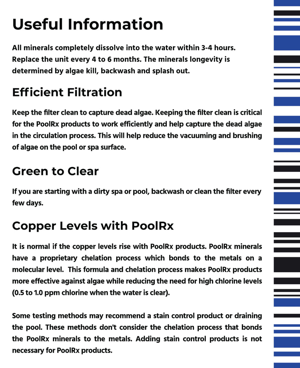 PoolRx Pool Unit #101066 6 Month Algaecide Treats 20k-30k gallons, Black