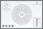 Silicone Mat, 24 x 36inch Extra Large Non-stick Pastry Baking Mat with Measurement, Resuable Thick Cookie Sheet Counter Mat, Dough Rolling Mat, Oven Liner, Fondant/Pie Crust Mat