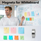 45 Pcs Refrigerator Magnets, 10x2.6mm Small Round Fridge Magnets, Multi-Use Premium Neodymium Office Magnets for Fridge, Whiteboard, Billboard in Home, Kitchen, Office and School (Silver)