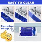 Microfiber Duster, 8PCS Feather Duster with 100 Inch Telescoping Extension Pole, Reusable Bendable Dusters, Washable Lightweight Dusters for Ceilings Fans(2023 UAGRED)