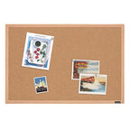 Quartet Cork Board Bulletin Board, 23" x 35" Framed Corkboard, Oak Frame, Decorative Hanging Pin Board, Perfect for Office & Home Decor, Home School Message Board or Vision Board (35-380352)