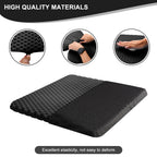 Gel Wheelchair Seat Cushion with Anti-Slip Cover, Relieve Sciatica, Back, Coccyx, Pressure Sore and Ulcer Pain, Refreshing & Ergonomic Chair Cushion,Cushion for Wheelchair Seat (Black)