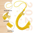 JULMELON 20Pcs Graduation Tassels Academic Graduation Cap Hat Tassel with 2026 Gold Charm for 2026 Graduation Ceremonies Accessories (Gold)