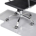 Kuyal Office Chair Mat for Carpet, Desk Computer Chair Mat for Carpet, 45" X 53" Transparent PVC Home Office Floor Mat On No Pile, Low Pile Carpet (45" X 53" with Lip)