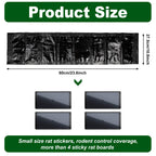 Sticky Mouse Trap Sticky Rat Traps Glue Traps Roach Traps Indoor 24 Inch Pest Control Traps for Trapping Snakes Rats Spiders Roaches in Restaurant Kitchen Hotel Office House Supplies (Black, 12 Pack)