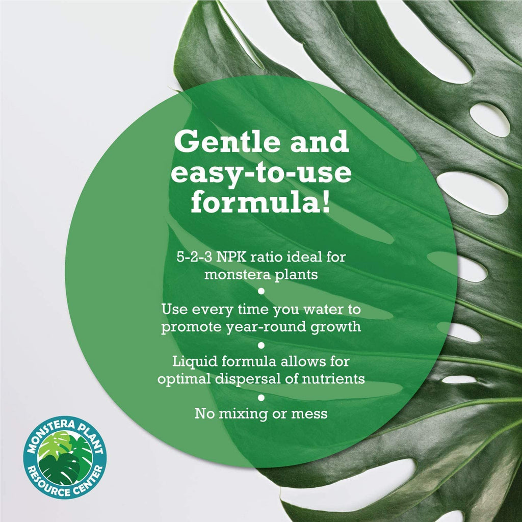 Monstera Plant Food by Houseplant Resource Center | Premium Liquid Fertilizer (5-2-3 NPK) - Ideal for Monstera, Pothos, and Snake Plants (8 Fluid Ounces)