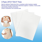 Moolida 3 Pack Lipo Foam - Post Surgery Ab Board for Use with Post Liposuction Surgery Flattening Abdominal Compression Garments Liposuction Foam pads for Recovery 8"X11"