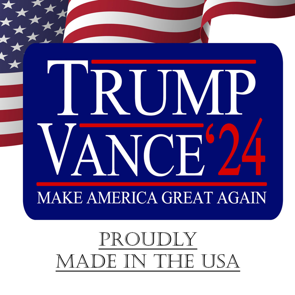Trump JD Vance 2024 Yard Sign With H Stake Double Sided For President Donald Trump Republican Conservative Blue