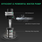 MARS HYDRO Auto Drip Irrigation Kits Garden Watering System for Indoor, Lawn, Greenhouse, Yard, 5-Gallon Bucket 22W Water Pump with 8 Drip Emitters