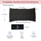 Hysterectomy Seat Belt Pillow - Recovery After Double Mastectomy, Heart, Abdominal, Breast Reduction & Augmentation, Tummy Tuck, C Section Surgery - Gel Pack Included- Seatbelt Pillow Gifts for Women