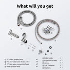Hot and Cold Bidet Sprayer for Toilet, BRITULIF Bidet Attachment for Warm Water, Jet Sprayer for Toilet Muslim Shower, Ideal for Feminine Hygiene, Pet Cleaning, Cloth Diapers, and Elderly Care