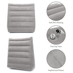 Inflatable Wedge Pillow for Sleeping, Portable Travel Wedge Pillow for Sitting in Bed, Inflatable Wedge Pillows for Travel, Blow Up Wedge Pillow Under Knee Pillow