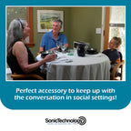 SuperEar Plus SE7500 Personal Sound Amplifier (PSAP), Pocket Sound Amplifier, Headphones & Discreet Earbuds w/Auto Shut off & Case, On/Off Volume Control for Adults, Audiologists, Seniors