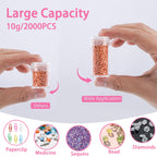 LYMUSUMI 30 Slots Diamond Art Storage Containers for Adults Portable Bead Storage Boxes for Diamond Painting Accessories and Tools（Rose Red）
