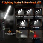 Ruboliy 2Pack Magnetic Rechargeable LED Work Light/Flashlight for Mechanics