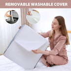 Touchutopia Leg Elevated Pillow, High-Density Leg Pillow Rest Elevating Foam Wedge, Supportive Foam Leg Wedge Pillow - Relieves and Recovers Foot and Ankle Injury, Leg Pain, Improves Blood Circulation