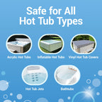 Bio Ouster Hot Tub Surface Cleaner - Hot Tub Cleaner for Inside Surface & Shell - For Standard and Inflatable Spas - Removes Dirt and Grime for a Sparkling Shine - Made in USA (16oz)