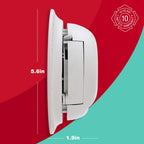 First Alert BRK SC9120B-6 Hardwired Smoke and Carbon Monoxide Detector (CO) with Battery Backup. 6-Pack , White