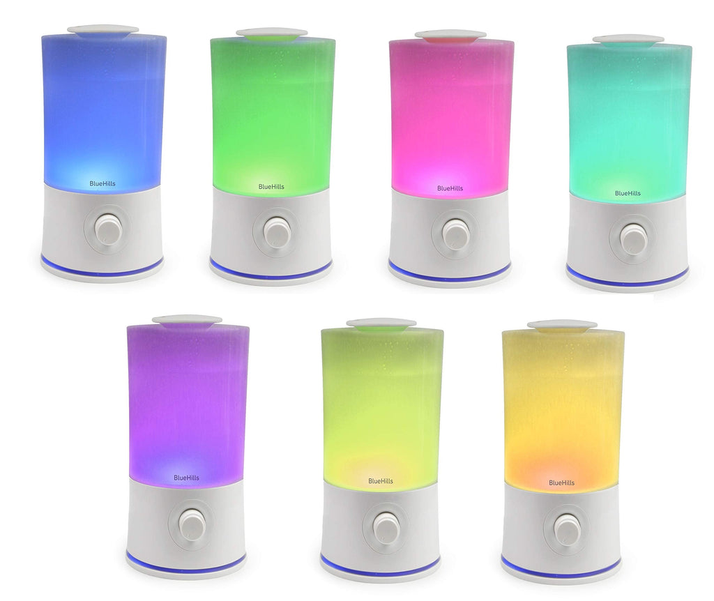 BlueHills Premium 2000 ML XL Large Essential Oil Diffuser Aromatherapy Humidifier for Large Room Home 40 Hour Run Huge Coverage Area 2 Liter Extra Large Capacity Huge Diffuser High Mist White E001