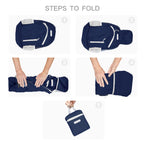 35L Foldable Waterproof Backpack For Outdoor Sports With Inside Wet Clothes Compartment Packable For Multiple Uses Ultra Lightweight Ideal For Hiking Men And Women Travel(Dark Blue)