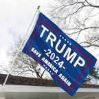 4 Pack Trump 2024 Flag Trump Make America Great Again Flag 2x3 feet Flags Double Stitch Around The Edge with Two Brass Buttonholes (Trump 2024-A)