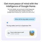 Google Nest Doorbell (Wired, 3rd Gen) - 2K Video and Gemini, Live View, Night Vision, 2-Way Audio - Works with Google Home - 2025 Model - Linen