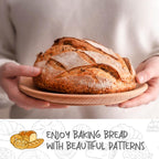 DOYOLLA Bread Proofing Baskets Set of 2 12 inch Round Dough Proofing Bowls w/Liners Perfect for Home Sourdough Bakers Baking