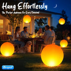 Solar Floating Pool Lights, 14 Inch Flame Solar Pool Light Balls, Floating Glow Globe IP68 Waterproof, Inflatable Solar Lights up Balls for Swimming Pool Pond Outdoor Decor -4PCS